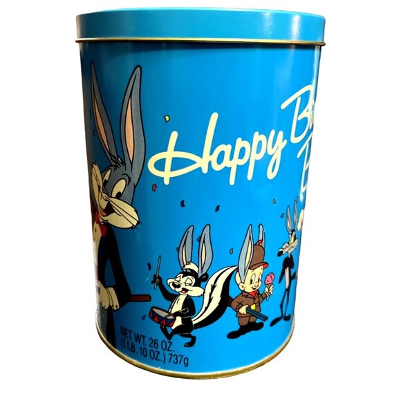 Vtg 1989 Warner Brothers Happy Birthday Bugs Bunny Brach's Collectible Tin - Picture 5 of 8